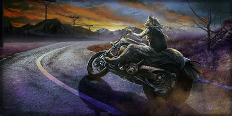 Unfortunately, a different artist created the famous wolf ripping shirt artwork. . Wolf meme motorcycle